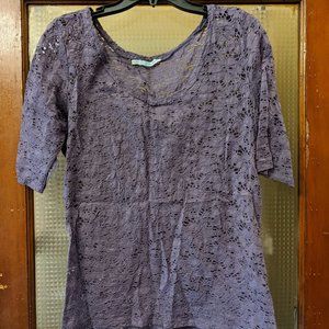 Maurices, Purple Lace Top, Size XXL